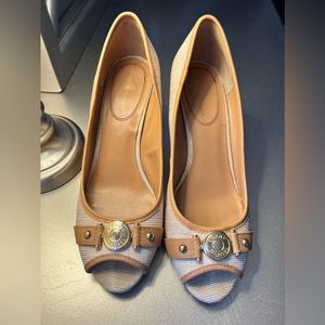 Tommy Hilfiger high heel open toe pump